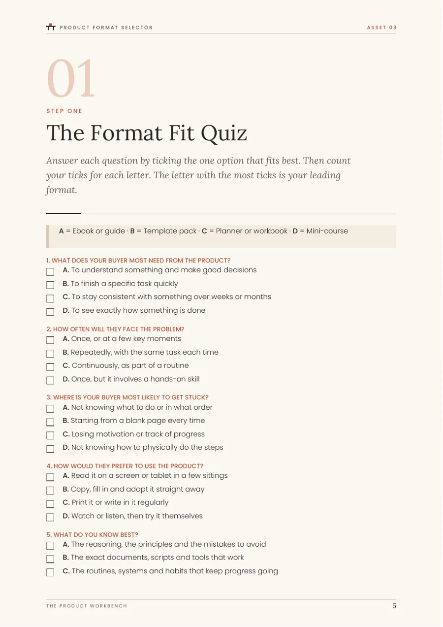 A real page from Product Format Selector